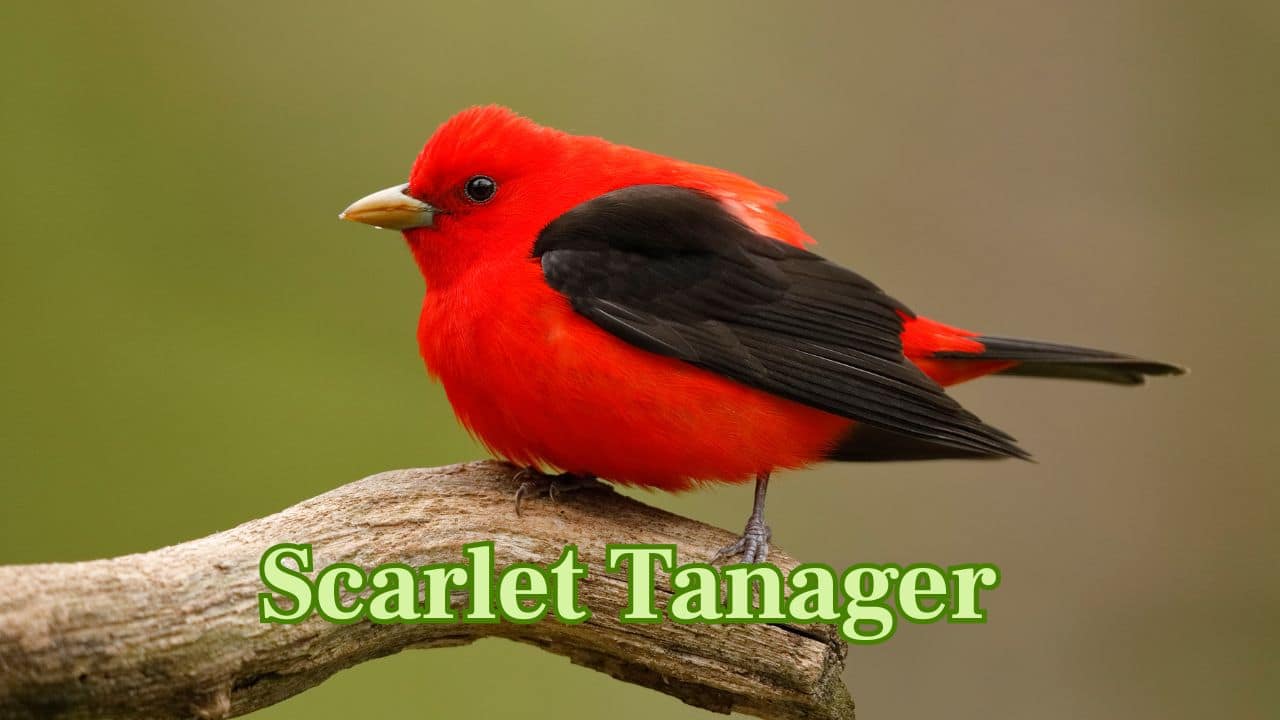 Scarlet Tanager (North America): A bright red songbird with black wings, it's a summer treat in North American woods, particularly in breeding season. (Image: Canva) Scarlet Tanager (North America): A bright red songbird with black wings, it's a summer treat in North American woods, particularly in breeding season. (Image: Canva)